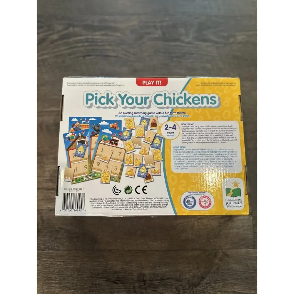 Pick Your Chickens Matching Educational‎ Game
